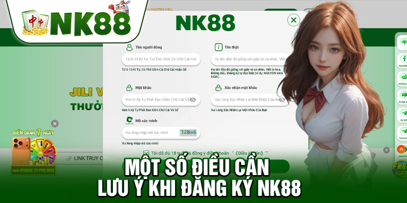 Một Số Điều Cần Lưu Ý Khi Đăng Ký NK88